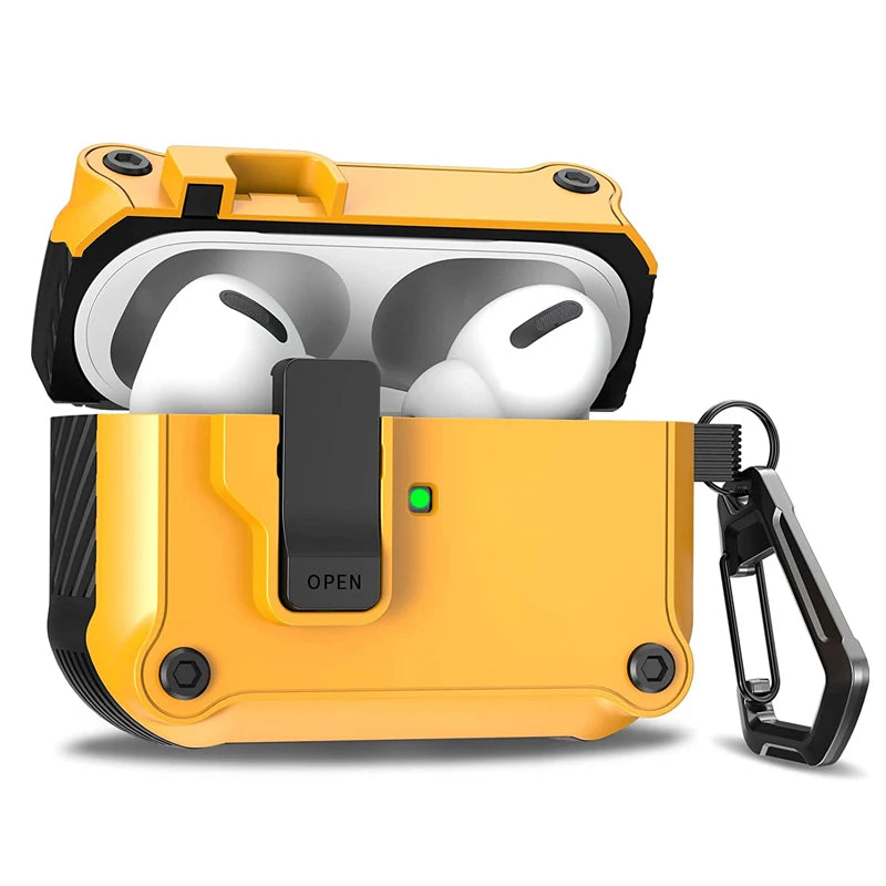 Étui de sécurité pour AirPods Pro 3 (2025) - Boîtier antichoc en PC avec crochet