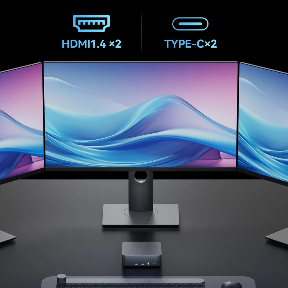 Windows 11 Pro Intel Core i9 8950HK N5095A Mini PC Computer 16GB 1TB 2TB 4K Gaming Computer WiFi6 USB Portable Mini Desktop PC