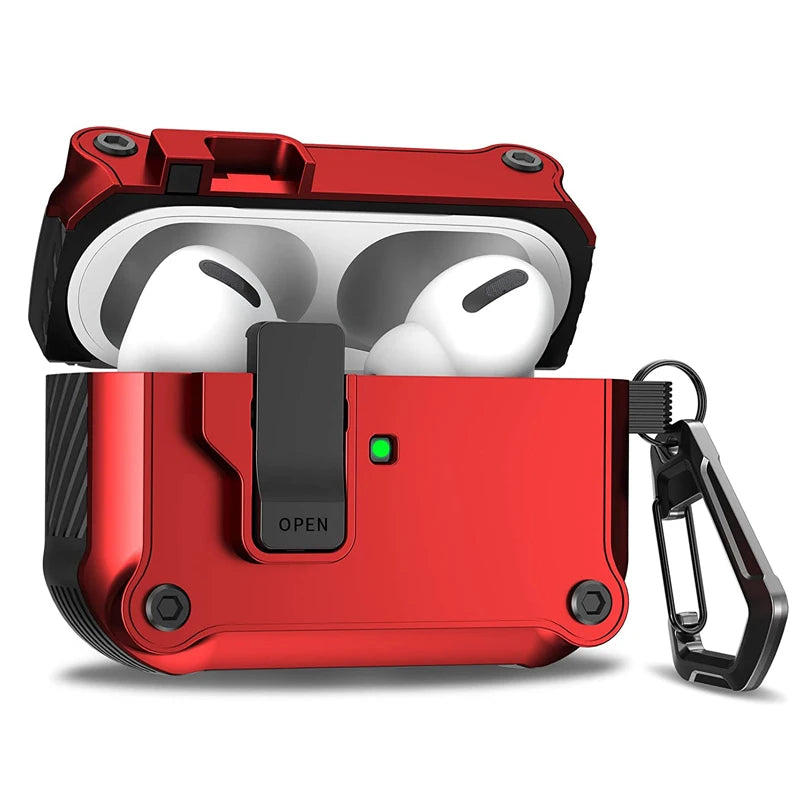 Étui de sécurité pour AirPods Pro 3 (2025) - Boîtier antichoc en PC avec crochet